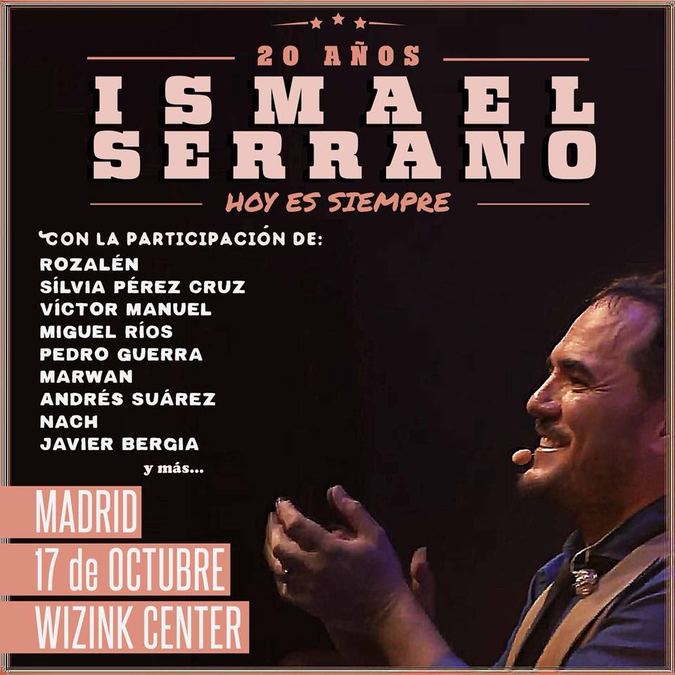 Wizink 17.OCT CONFIRMADO 1 Ismael Serrano. Madrid