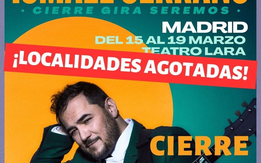 MADRID. DEL 15 AL 19 DE MARZO. TEATRO LARA. ¡ENTRADAS AGOTADAS!
